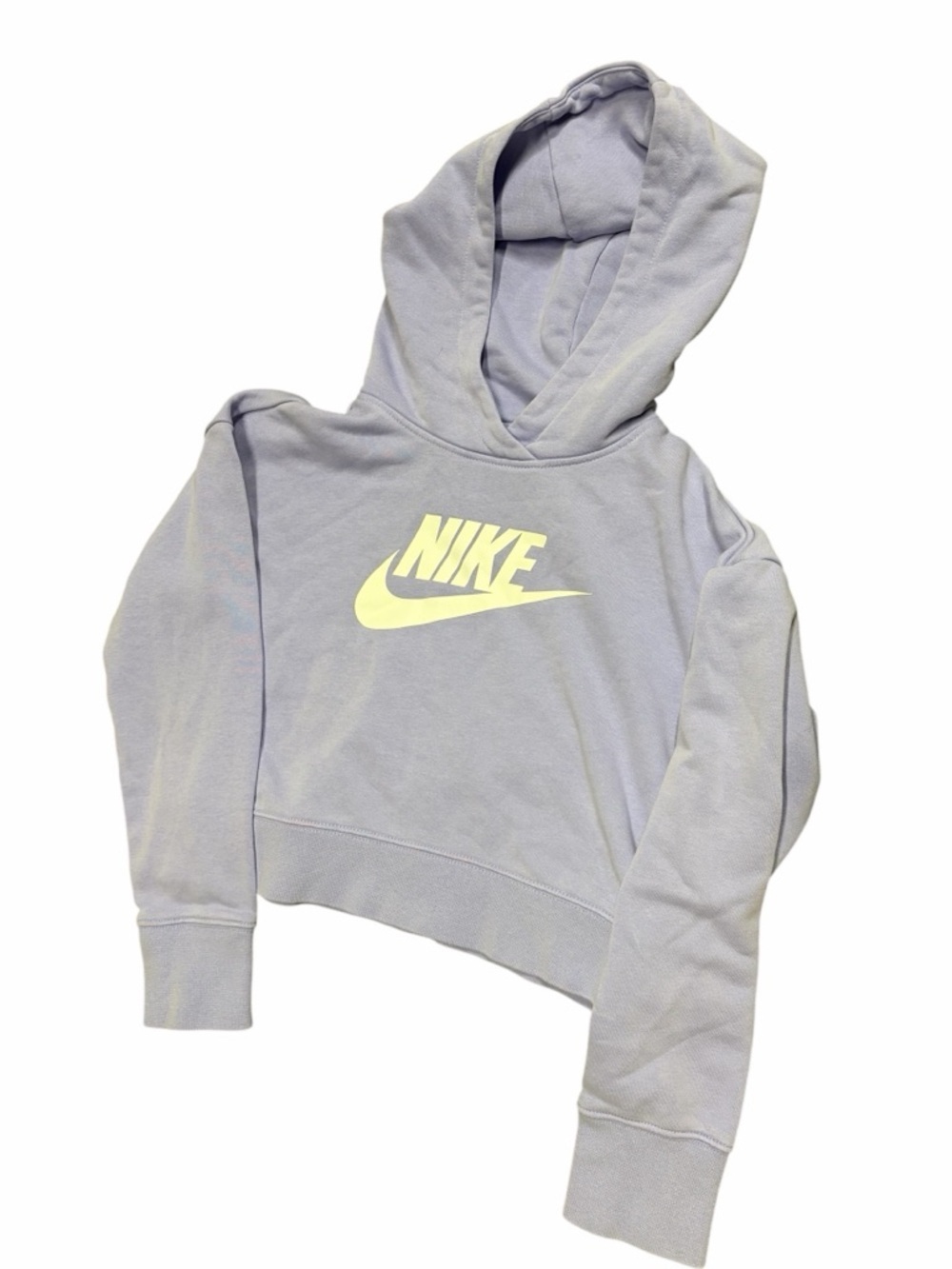 Nike Light Lavender Crop Hoodie with Logo